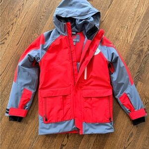 Obermeyer Red and Gray teen ski Jacket 14-16